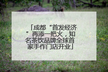 成都“首发经济”再添一把火，知名茶饮品牌全球首家手作门店开业