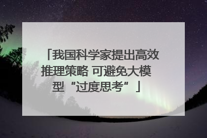 我国科学家提出高效推理策略 可避免大模型“过度思考”