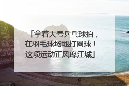 拿着大号乒乓球拍，在羽毛球场地打网球！这项运动正风靡江城