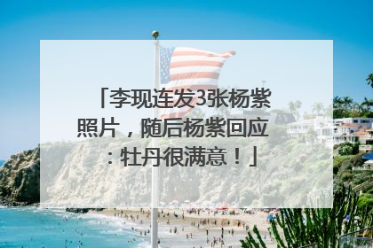 李现连发3张杨紫照片，随后杨紫回应：牡丹很满意！