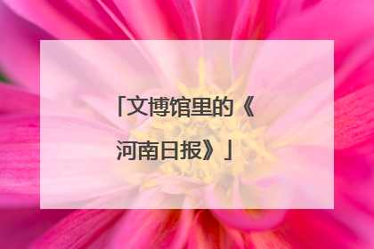 文博馆里的《河南日报》