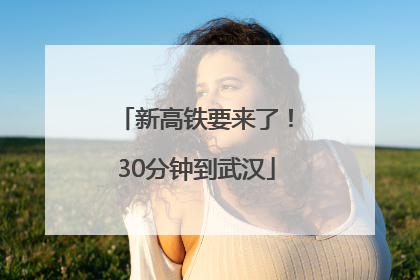 新高铁要来了！30分钟到武汉