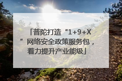 普陀打造“1+9+X”网络安全政策服务包，着力提升产业能级