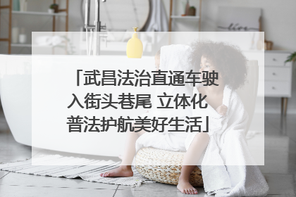 武昌法治直通车驶入街头巷尾 立体化普法护航美好生活