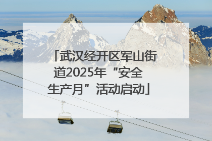 武汉经开区军山街道2025年“安全生产月”活动启动