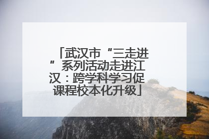 武汉市“三走进”系列活动走进江汉：跨学科学习促课程校本化升级