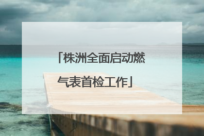 株洲全面启动燃气表首检工作