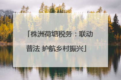 株洲荷塘税务：联动普法 护航乡村振兴