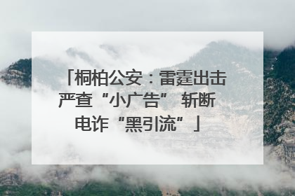 桐柏公安：雷霆出击严查“小广告” 斩断电诈“黑引流”