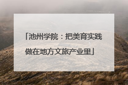 池州学院：把美育实践做在地方文旅产业里