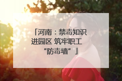 河南：禁毒知识进园区 筑牢职工“防毒墙”