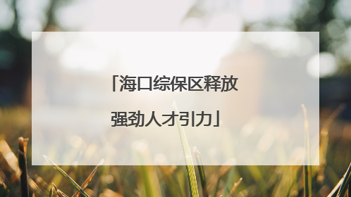 海口综保区释放强劲人才引力