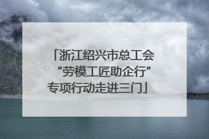 浙江绍兴市总工会“劳模工匠助企行”专项行动走进三门