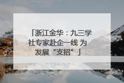 浙江金华：九三学社专家赴企一线 为发展“支招”