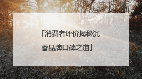 消费者评价揭秘沉香品牌口碑之道