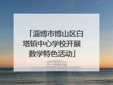 淄博市博山区白塔镇中心学校开展数学特色活动