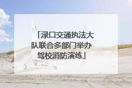 渌口交通执法大队联合多部门举办驾校消防演练