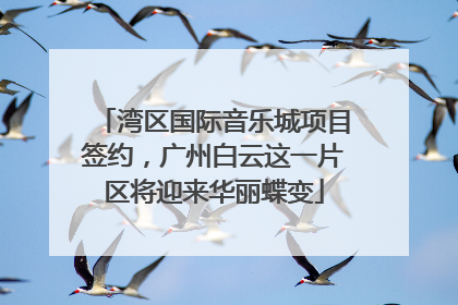 湾区国际音乐城项目签约，广州白云这一片区将迎来华丽蝶变
