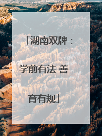 湖南双牌：学前有法 善育有规