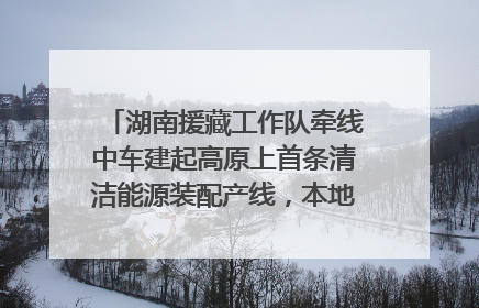 湖南援藏工作队牵线中车建起高原上首条清洁能源装配产线，本地大学生成车间检验员