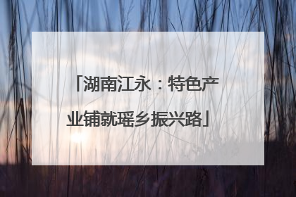 湖南江永：特色产业铺就瑶乡振兴路