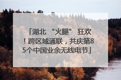 湖北 “火腿” 狂欢！跨区域通联，共庆第85个中国业余无线电节