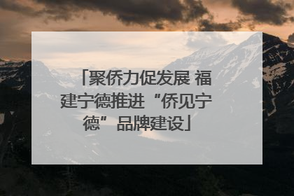 聚侨力促发展 福建宁德推进“侨见宁德”品牌建设