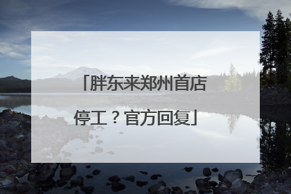 胖东来郑州首店停工？官方回复