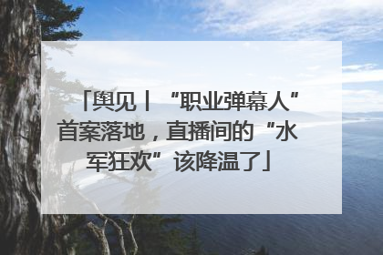 舆见丨“职业弹幕人”首案落地，直播间的“水军狂欢”该降温了