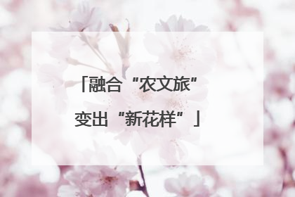 融合“农文旅” 变出“新花样”