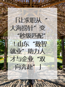 让求职从“大海捞针”变“秒级匹配”！山东“数智就业”助力人才与企业“双向奔赴”