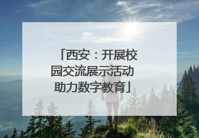 西安：开展校园交流展示活动助力数字教育