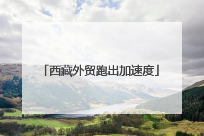 西藏外贸跑出加速度