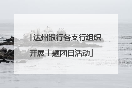 达州银行各支行组织开展主题团日活动