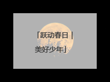 跃动春日｜美好少年