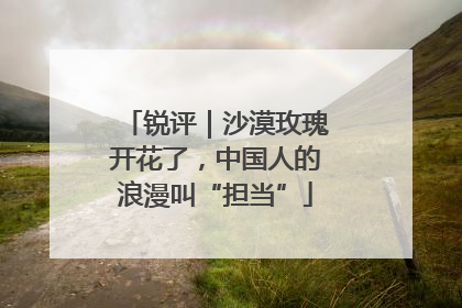 锐评｜沙漠玫瑰开花了，中国人的浪漫叫“担当”