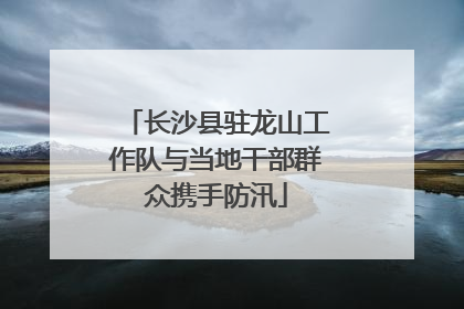 长沙县驻龙山工作队与当地干部群众携手防汛