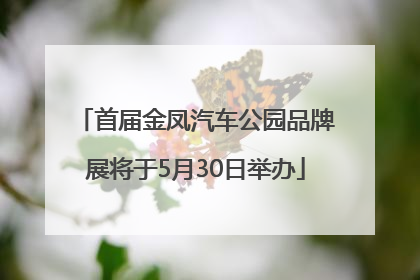 首届金凤汽车公园品牌展将于5月30日举办