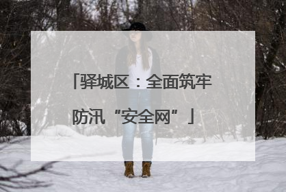 驿城区：全面筑牢防汛“安全网”