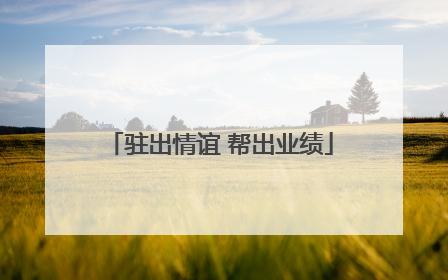 驻出情谊 帮出业绩