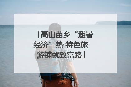高山苗乡“避暑经济”热 特色旅游铺就致富路