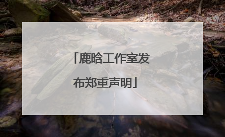 鹿晗工作室发布郑重声明