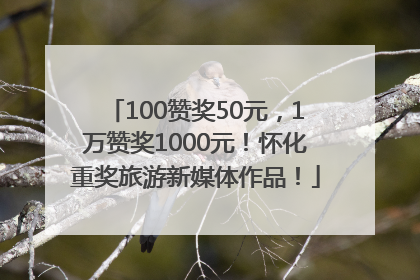 100赞奖50元，1万赞奖1000元！怀化重奖旅游新媒体作品！