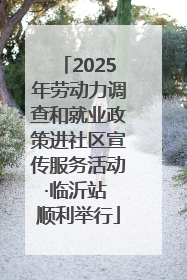 2025年劳动力调查和就业政策进社区宣传服务活动·临沂站 顺利举行