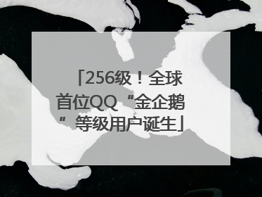256级！全球首位QQ“金企鹅”等级用户诞生