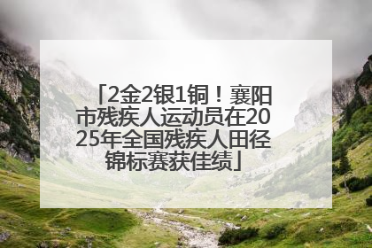 2金2银1铜！襄阳市残疾人运动员在2025年全国残疾人田径锦标赛获佳绩