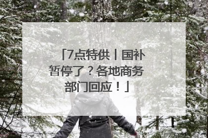 7点特供丨国补暂停了？各地商务部门回应！