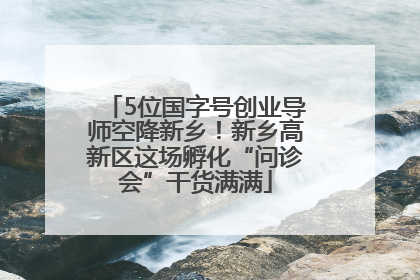 5位国字号创业导师空降新乡！新乡高新区这场孵化“问诊会”干货满满
