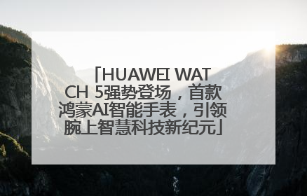 HUAWEI WATCH 5强势登场，首款鸿蒙AI智能手表，引领腕上智慧科技新纪元
